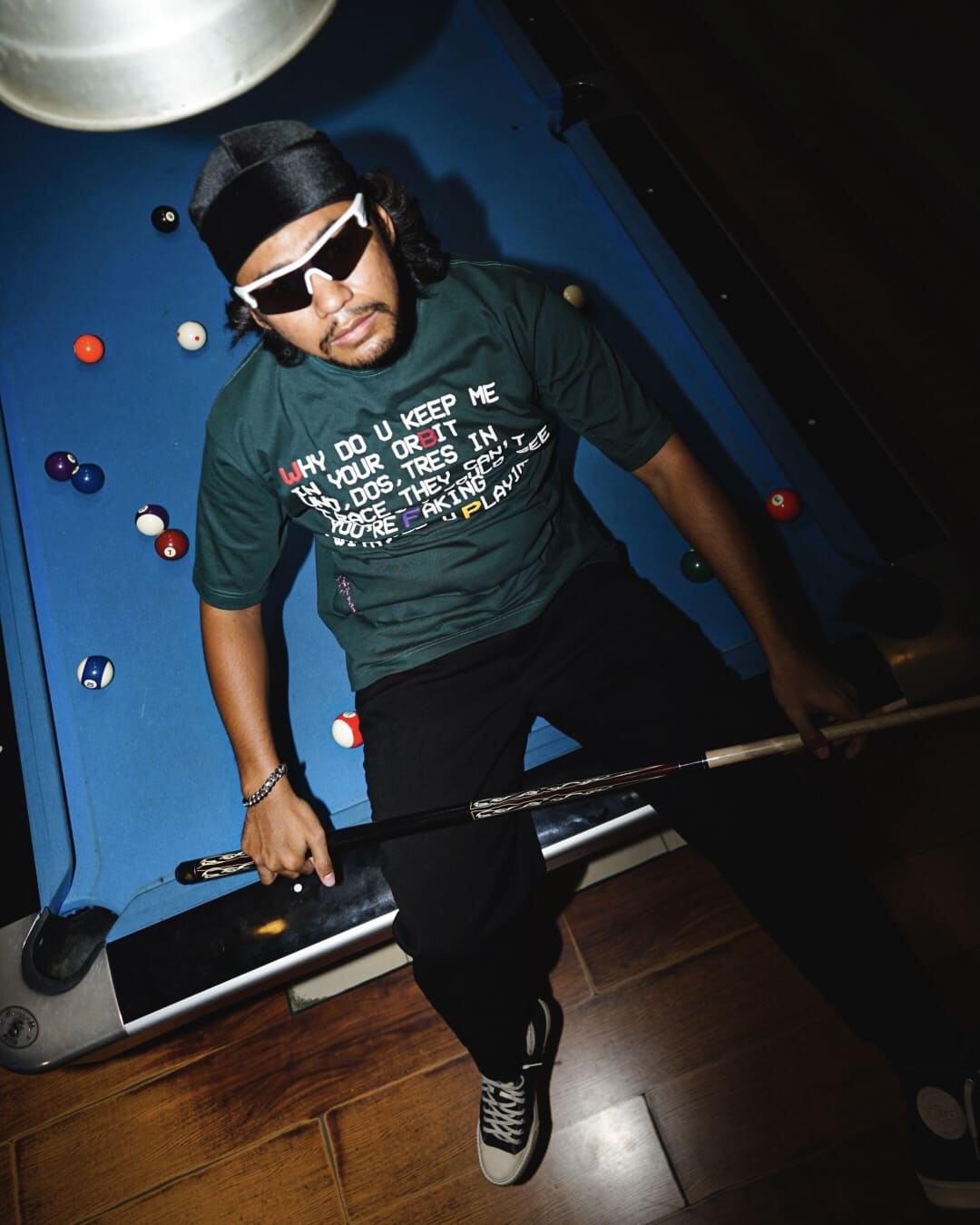 Green 8Bit Pool T-Shirt - Model