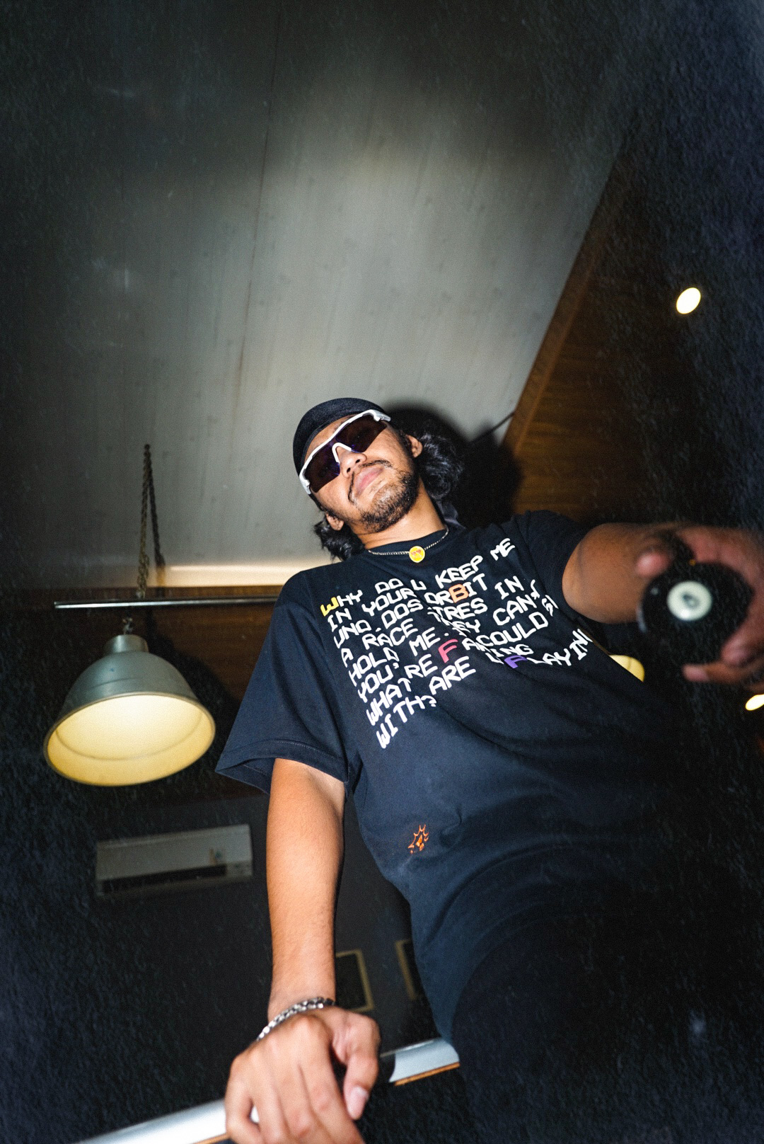 Black 8Bit Pool T-Shirt - Model